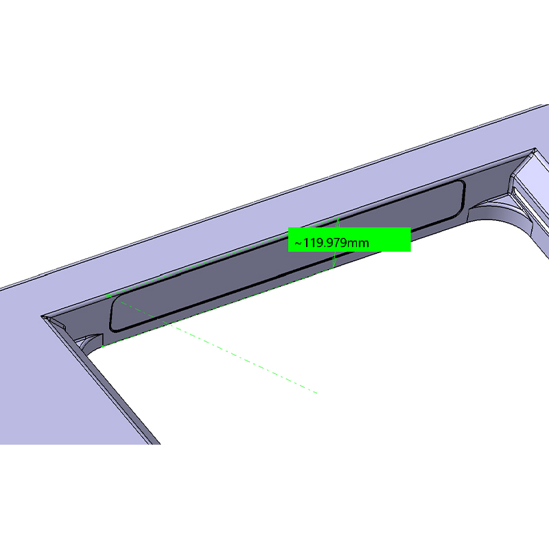 Aluminum Alloy Interior Structural Parts Vertical Edge Deep Cavity Structural Parts